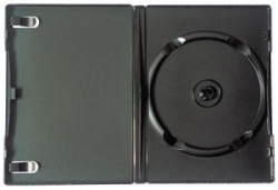DVD case SINGLE BLACK. (Boxed Unit of 100)