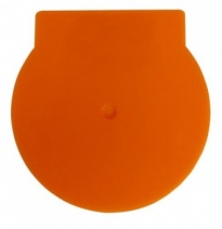 CShell Solid Orange Case for Single Disc