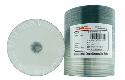 CMC PRO-TY White Inkjet CD-R