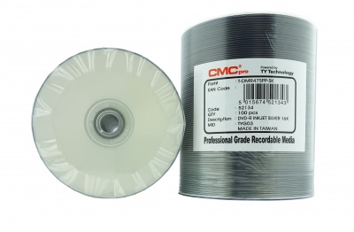 CMC PRO-TY Silver Inkjet DVD-R