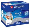 Verbatim Blu-Ray BD-R Dual Layer 50Gb 6x Speed Wide White Inkjet Printable Single in Jewel Case