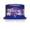 Verbatim DVD+R 4.7GB WHITE INKJET 16x inkjet Spindle 50 verbatim ref 43512